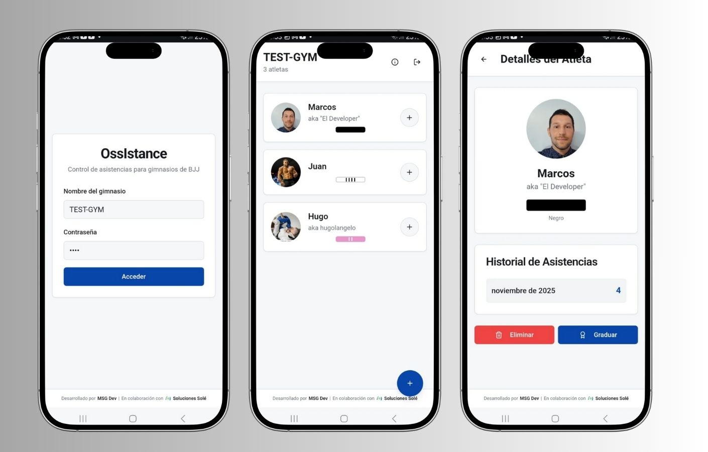 App de control de asistencias